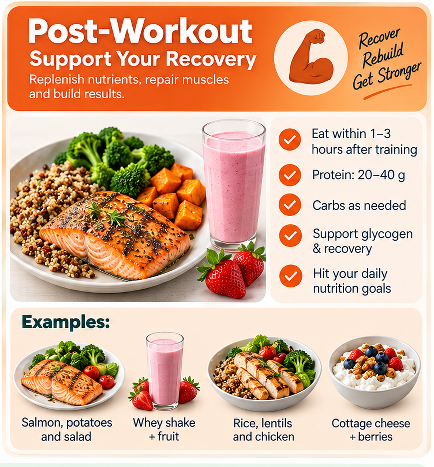 Post-workout nutrition timing and food guide